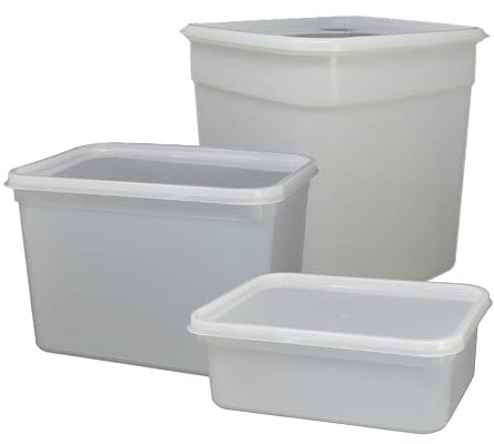 We Can Source It Ltd – 4L Reusable Ice Cream & Food Storage Containers with Lids – Stackable, Airtight, Freezer & Dishwasher Safe – Perfect for Meal Prep, Kitchen Organization – Pack of 10