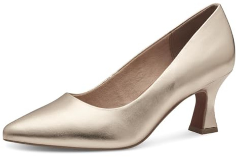 MARCO TOZZI scarpe da donna vegane con tacco e design a punta color oro (gold) 37 EU
