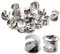 JAVOUKA Lot de 15 raccords excentriques pour meubles, 12 mm x 11 mm, Alliage de zinc, Chrome, Argenté, Contemporaine