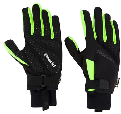 Roeckl Rocca 2 GTX Winter Fahrrad Handschuhe lang schwarz/gelb 2024: Größe: 9.5