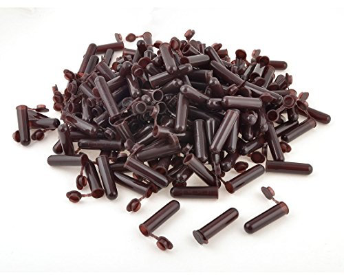 XYWHPGV 300 tubes à centrifuger en plastique de 4 ml avec capuchon à pression, tube de microcentrifugeuse gradué, fond rond, marron, récipient de stockage pour laboratoire d'échantillons de levure de