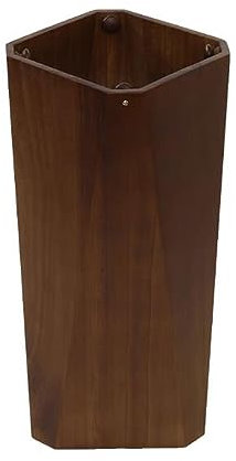 WAOCEO Schirmständer Schirmständer aus Holz mit Haken im Inneren, freistehender Schirmhalter for Gehstöcke, Gehstöcke for Eingangsbereich, Zuhause, Bürodekoration Regenschirmständer (Color : Bruin)