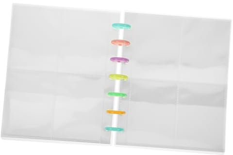 GOOHOCHY Wiederverwendbares Fotoalbum Mit Kartenhalter Kleines Album Für Fotos Transparente Einstecktaschen Für Erinnerungen