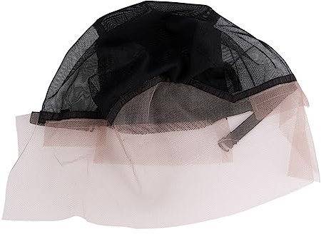 FRCOLOR 3stücke Adjustable Lace Wig Cap Für Damen Elastische Haarnetz-mütze Für Perückenherstellung Schwarz Bequem Und Dehnbar Mit Verstellbarem Riemen Für Perfekten Halt