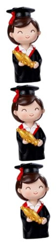 Vaguelly 3 Stücke Arzt Puppe Kuchen Ornament Graduation Party Kuchen Elegante Leichte