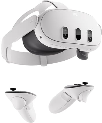 Meta Quest 3 128 GB VR Console (Renewed) - White - Compatible with PC, Console, TV - Meta Quest OS - Motion-sensing Controller