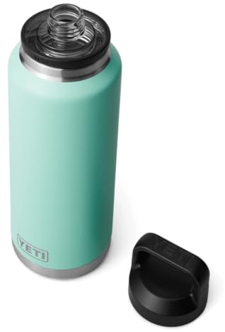 YETI Rambler Bottle Chug, Vaccum Insulated Stainless Steel Bottle with Leakproof Chug Cap, Seafoam, 46 oz (1.4 L)