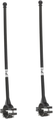 2 Pz Asta Portabandiera per Bicicletta e Moto - Stand Bandiera Casa Palo da Corsa all'Aperto - Display con Supporto per Manubrio di Sicurezza