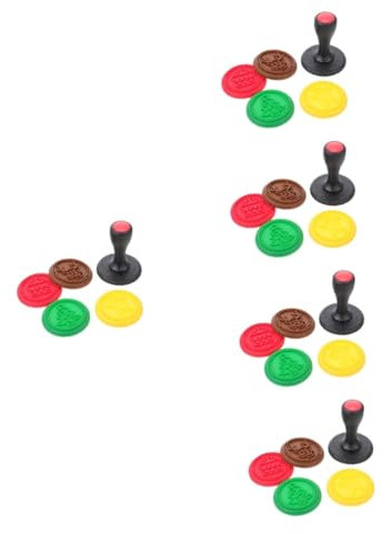 Cabilock 5 Juegos Sello De Galleta Galletas De La Fortuna Hornear Equipo Cortador De Círculos Sellos De Arcilla Para Galletas Mini Círculo Cortador De Galletas Horneando Gel De Sílice