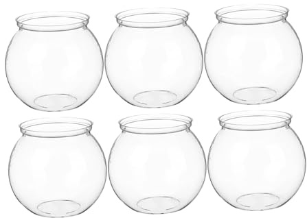 PERSELOSO Decorazione da Tavola 6 Ciotole per Dolci in Plastica, Infrangibili e Facili da Pulire, per Feste e Carnevale