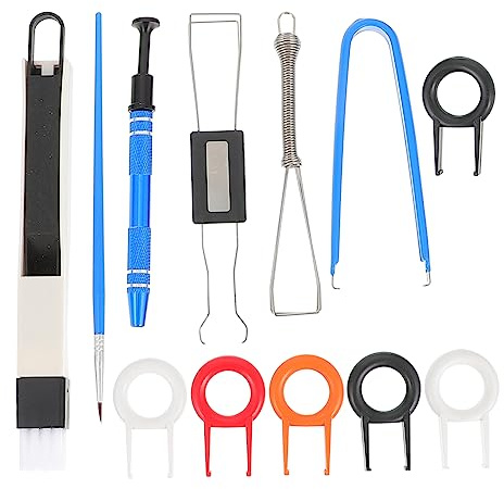 Lurrose Limpieza Electrónica Extractor De Teclas Cepillo para Teclado Galvanoplastia Antideslizante