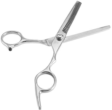 Saluaqui Forbici Taglio dei Capelli Professionali - Cesoie per Parrucchiere in Acciaio Cromato per Famiglia o Salone, Forbici di Assottigliamento per Capelli Ad Alta Durezza, Cesoie Barbiere