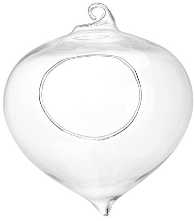 Bonbela Jarrón Colgante Jarrón de Vidrio Flowerpot Recipiente de Planta Suculenta Variche Colgante Vaso para el Jardín del Hogar Decoración del Jardín del Hogar