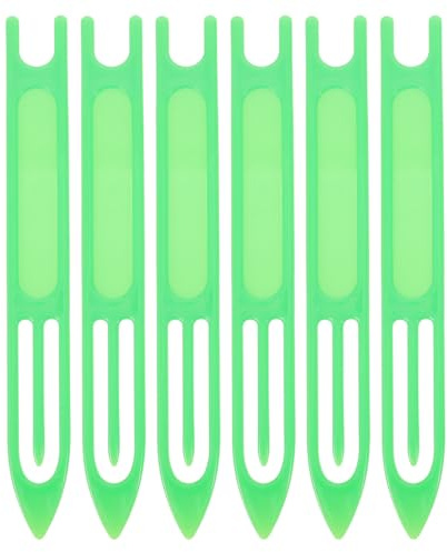 Hemobllo 6piezas Aguja De Plástico Grande para Tejer Mano Herramienta Resistente para Reparar Redes De Pesca Manualidades Alfombras De Rejilla