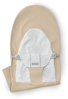 BabyBjörn Stoffsitz, gewebt/Jersey, beige/grau