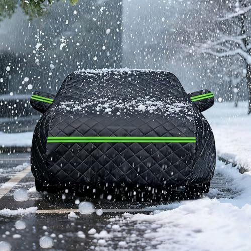 Hagelschütze Autoabdeckung für Dodge Durango RT Premium 2024-2025 Wasserdichter Dicke Anti-Hagel-Autoplane gepolsterte Autoabdeckung Allwetterschutz Auto Abdeckplane