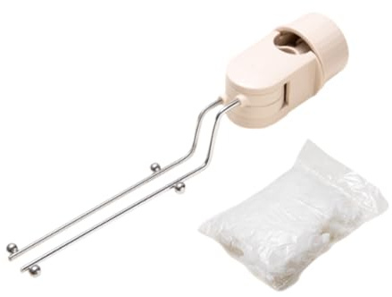 MoSundi Griglia filtrante per lavello da cucina con supporto a rete per sacchetto, per drenaggio, design girevole, 27 x 6,9 x 5,3 cm, bianco