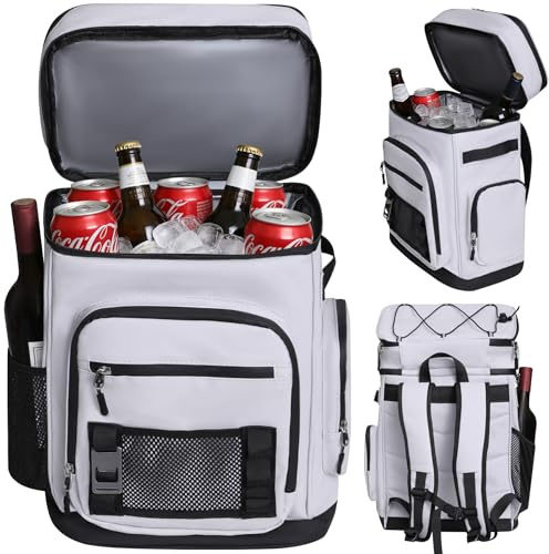 REDCAMP Kühlrucksack 30L, 16h kalt, wasserdicht, Thermo Rucksack für Strand
