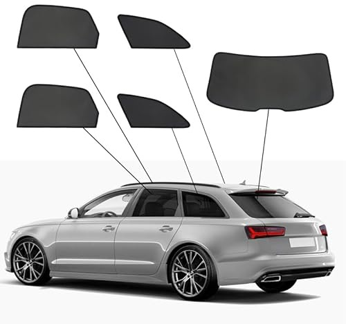 SunClip Sicht- & Sonnenschutz passgenau | kompatibel mit Audi A6 (C7) Avant 2011-2018