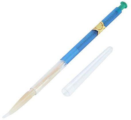 HELEVIA 4 Herramientas de Injerto de Apicultura de Plástico, émbolo con Resorte para Cría de Reinas con Caña Flexible Flexible, para Producción de Miel
