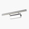 Dailyart 5W LED Lampara de Baño Luz Espejo Baño Luz Pared Baño de Acero 180°Ángulo Ajustable Acero Inoxidable Luz Para Espejo de Baño con Interruptor 40 x 5 x 10,5 cm