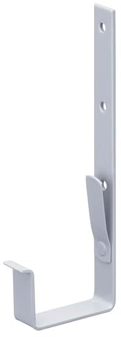 INEFA 20x Dachrinnenhalter Kastenrinne Stahl NW68 / 68mm Weiß Rinnenhalter Dachrinnenzuberhör, einfache Montage, Made in Germany