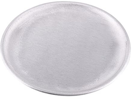 NKlaus alluminio - piatto per candele rotondo Ø 21 cm piattino opaco portacandele decorazione da tavolo 10369