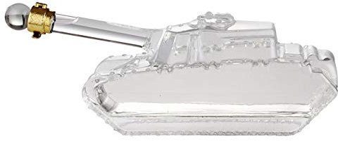 MQQ Carafe À Vin, Bouteille De Vin En Forme De Réservoir En Verre De Vin De Vin De Vin, Décoration Personnalisée Rouge Wine Carafe, Soufflé À La Main En Cristal En Cristal Libre, Refroidisseur