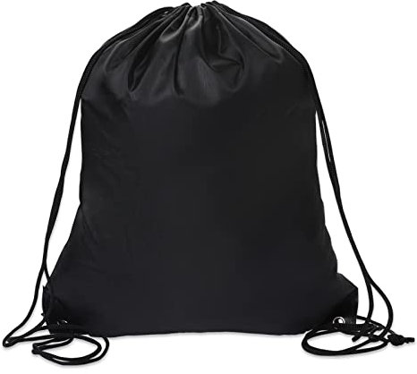 Sliverdew Kordelzugbeutel, schwarze PE-Beutel Kordelzug Turnbeutel String Schwimmbeutel Kordelzug Rucksack für Sport, Schule, Fitnessstudio, Reisen, Schwimmen, Strand