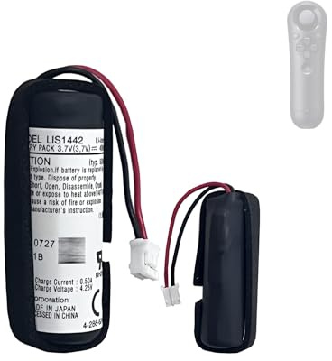 HIGHAKKU Ersatzakku Batterie LIS1442 4-180-962-01 (PS3 Without Ball on Left Hand) kompatibel mit So-ny PS3 PlayStation 3 Move Navigation Controller Battery