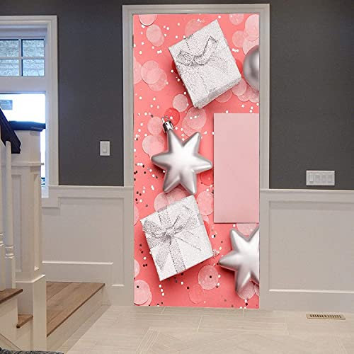 3D Tür Tapete Selbstklebend Tür Aufkleber Poster Wandbild Tür Kunst Wandaufkleber Foto Weihnachtsanhänger Geschenk 80 X 200 Cm Pvc Abnehmbare Tür Dekoration Für Wohnzimmer Schlafzimmer Bad Küche Büro