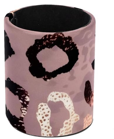 Eslifey Stifthalter, runder Stifthalter für den Schreibtisch, Rose und Gold, Leopardenmuster, Stiftebecher, Make-up-Pinselhalter, Ständer, Display, Schreibtisch, Schreibwaren, Organizer für Zuhause,