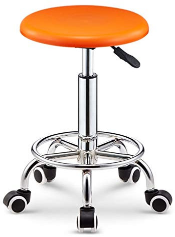 Hocker auf Rädern, robuster, verstellbarer Hocker, Zeichenhocker, Massage- und Spa-Hocker, bequemer, runder Sitz, höhenverstellbarer, drehbarer, robuster Stuhl (Farbe: B). Sehnsucht nach Full of stars