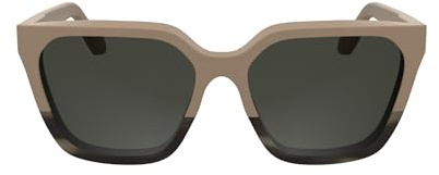 Calvin Klein Women's Sunglasses CK25500S - Rose/Horn Rose with Solid Warm Smoke Lens