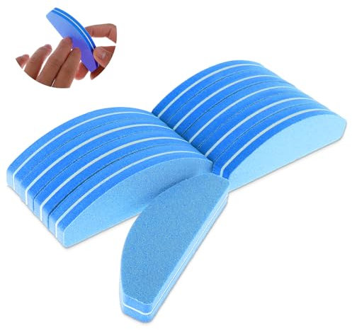 10 unidades para uñas, lima de uñas profesional 100/180, lima pulidora de uñas de grano 100/180, bloques de lijado para uñas de gel, lavables, limas de uñas de doble cara para salón de uñas y hogar