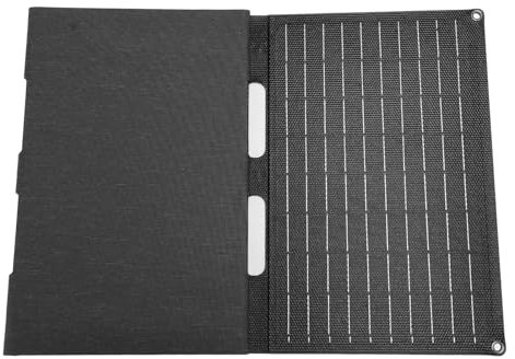 Caricatore Solare Piegatura Portable Caricatore Portatore Dispositivi per il Pannello Solare, Caricatore Batteria Pieghevole di Ricarica della Batteria per Pannello Fotovoltaico USB, Caricabatterie