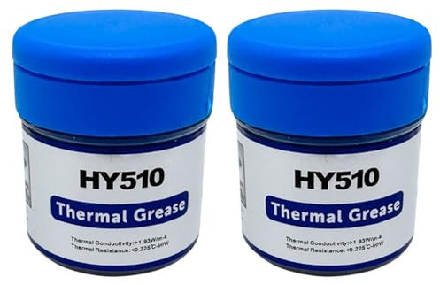 Liakyunf Pâte Thermique pour Processeur, Pâte Thermique À Graisse Conductrice pour Refroidir Les Cartes Graphiques Et Les Dissipateurs Thermiques, 20 g (Paquet de 2)