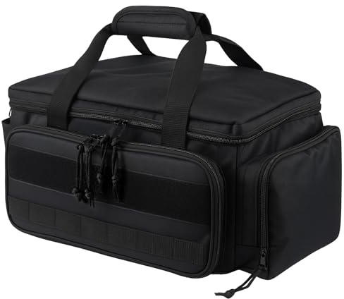 CROWNSHOP Tool Bag Heavy Duty Multi Tool Bag Organiser Technician Bag with Adjustable Shoulder Strap for Office Workshop Daily Use (22x38x19cm)