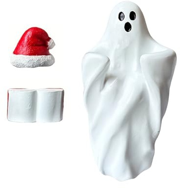 Figuras de espíritu de Halloween - Decoración de estantería de espíritu lector | Escultura de resina de Halloween para escritorio, chimenea, alféizar de ventana