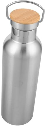 WOONEKY Botella Térmica para Exteriores De Acero Inoxidable con Aislamiento Al Vacío y Doble Pared para Ciclismo Correr y Senderismo Botella Deportiva Reutilizable para Agua Caliente o Frí