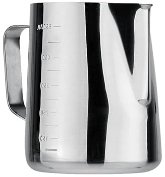 Bricco Latte Brocca for caffè da 12 oz/350 ml, con schiumatore, tazza in acciaio inossidabile scala di misurazione per la Crema