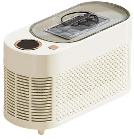 SiaBiced Macchina per Cubetti di Ghiaccio Portatile, Macchina per Il Ghiaccio Da Tavolo, Produzione di Ghiaccio Efficiente, Costruzione Robusta, Facile Riempim, Bianco Crema