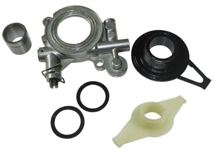 HJGeHA Pompa Olio Durevole e Kit ingranaggio a Vite Senza fine Adatto for motoseghe 362 365 371 372 372XP 385 390 2063 2165 2071 2171 Parti Parti di Ricambio(1 Set)