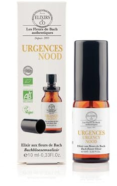 Elixirs & Co - Spray Buccal Urgences Fleurs de Bach 10 ml - Calme et Réconfort Instantané - Format Nomade - Élixir Naturel Anti Stress, Équilibre, Apaisement Émotionnel - 100% Bio et Naturel