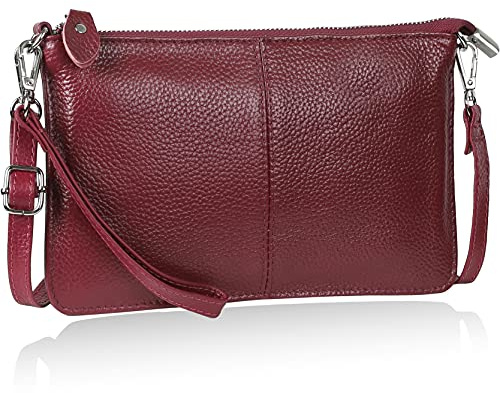 befen 100 % cuir, sac en cuir avec sangle de poignet et bandoulière, adapté pour les festivals, les vacances, les grands téléphones, S