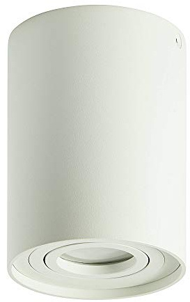 Foco LED blanco redondo 1,2 W GU10 230 V – foco de techo 125 x 96 mm orientable como lámpara de bajo mueble o lámpara empotrable – foco empotrable de techo