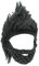 YEKEYI Wikingerbart-Mütze, Horn, Winter, warme Maske, gestrickte, lustige Kappe aus Wolle, Barbarian, Einheitsgröße