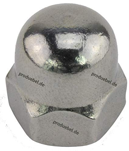 DIN 1587 Sechskant-Hutmutter Edelstahl A2 V2A M12 * 100 Stück