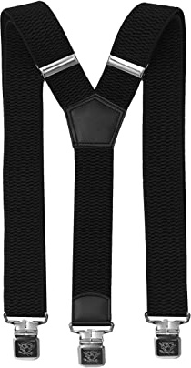 Fabio Farini 4 cm breiter Hosenträger Y Form für Herren | elastisch & verstellbar mit 3 extra starken Metallclips