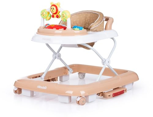 Chipolino Gåvagn 4-i-1 vänner gungbräda musik ljus justerbar stopp, färger: beige